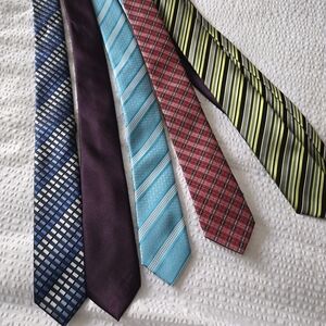 Bundle Five Assorted Ties, Length 50"